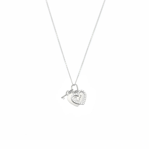 Heart Key Love Necklace