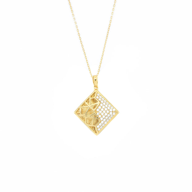 Square Webbed Necklace